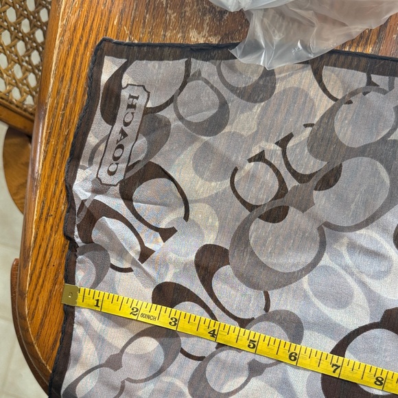 Coach Monogram Black and Gray Scarf - Picture 1 of 3